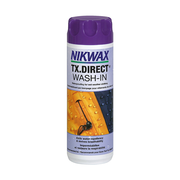 Nikwax TX Direct Wash-In Wash-in waterproofing for wet weather clothing 